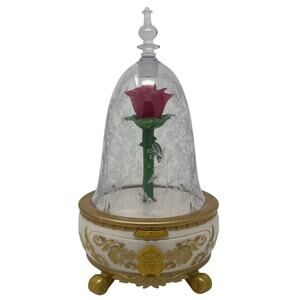 Disney Beauty and The Beast Enchanted Rose Jewelry Box Toy and Ring